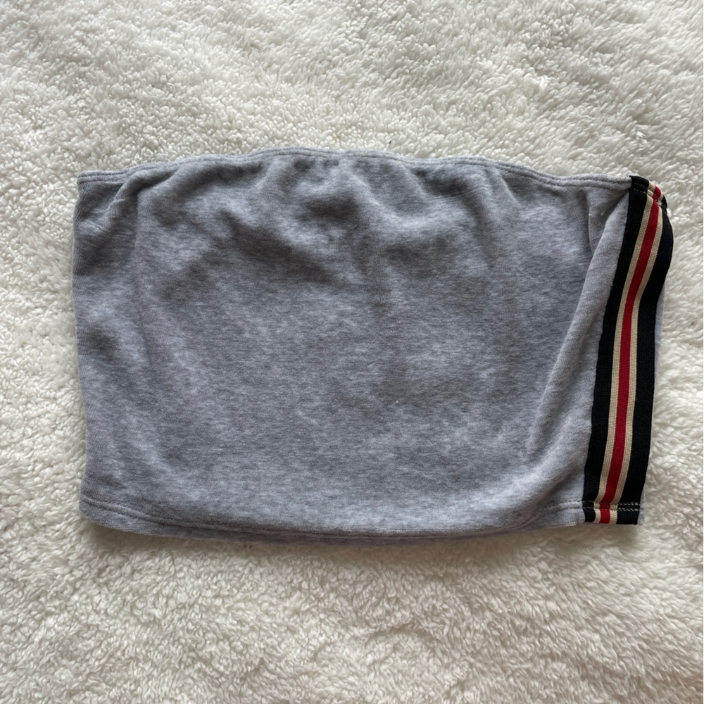 GRAY TUBE TOP - LARGE - LOVE CULTURE